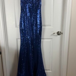 B Darlin Royal Blue Sequin Dress 💙✨
